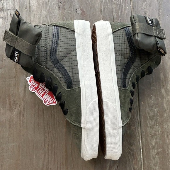VANS Men Sk8-Hi Grape Leaf  CMMNTY Tactical Utility High Top Sneakers Sz 8.5 NEW - Picture 7 of 15